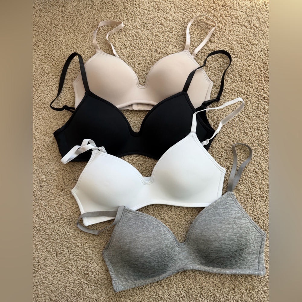 Women's Intimates Collection Rene Rofe - Gray, White, Black, and Cream Bras -32A